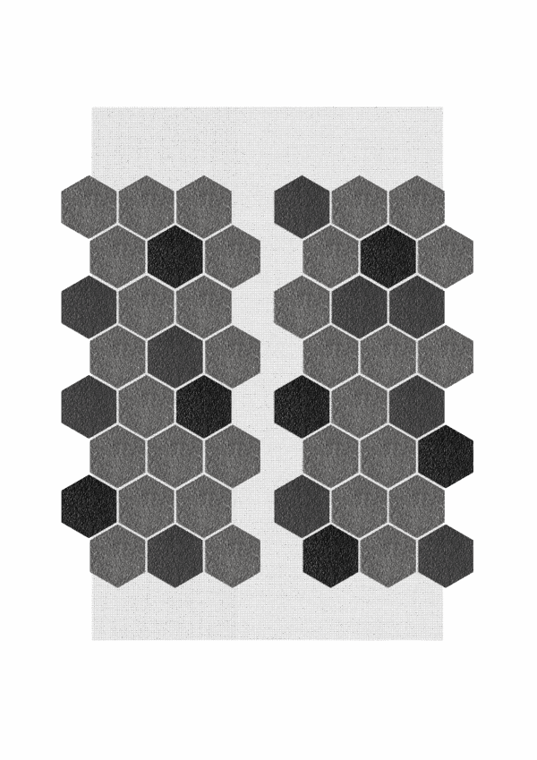 AMK Wandverkleidung Hexagon Mix 241